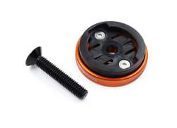 JRC Enkei Top Cap Fixation Guidon 1 1/8" Pour. Garmin - Orange