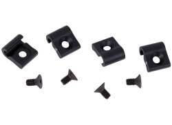 Kabelholder Sæt Baggaflen 2x 4mm/2x 5mm Med Skrue - Sort