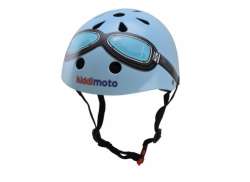 Kiddimoto Casco Da Ciclismo Blu Goggle Medium (53 - 58 cm) 