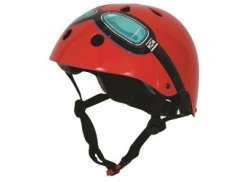 Kiddimoto Goggle Childrens Helmet Red