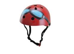 Kiddimoto Велосипедный Шлем Красный Goggle Средний (53 - 58 См) 