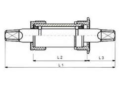 Kinex Каретка Бесклиновый BSA Neco 115mm