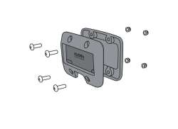 KlickFix Adattatore Per. Cestino Bicicletta Montaggio Manubrio - Nero