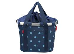 KlickFix Bikebasket Basket Bag 15L - Mxed Dots Blue