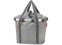 KlickFix Bikebasket Torba Na Koszyk 15L Prz&oacute;d - Szary
