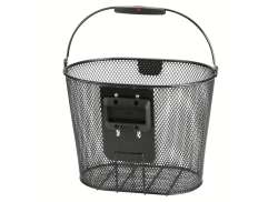 Klickfix Oval Plus Fietsmand Voor 18L - Zwart