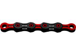 KMC DLC 11 Waxed Catena Bici 11V 1 1/128" 118S - Rosso