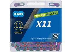 KMC DLC 11 Waxed Chaînes 11V 1 1/128" 118S - ABL