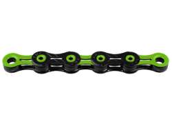 KMC DLC11 Bicycle Chain 11S 11/128 118 Links - Bl/Green