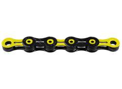 KMC DLC11 Bicycle Chain 11S 11/128 118 Links - Bl/Yellow