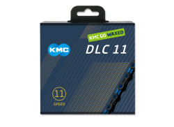 KMC DLC11 자전거 체인 11S 118S Waxed - 블랙/블루