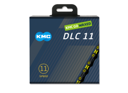 KMC DLC11 Lanț De Bicicletă 11V 118S Waxed - Negru/Galben