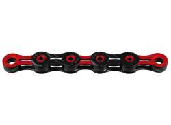 KMC DLC11 自行车链条 11速 11/128" 118 链节 - 黑色/红色