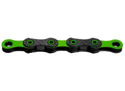 KMC DLC12 Bicycle Chain 12S 11/128\" 126 Links - Bl/Green