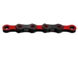 KMC DLC12 Bicycle Chain 12S 11/128 126 Links - Bl/Red