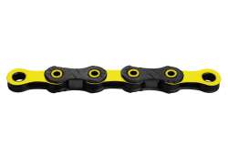 KMC DLC12 Bicycle Chain 12S 11/128 126 Links - Bl/Yellow