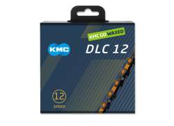 KMC DLC12 Cykelkedja 12V 126S Waxed - Svart/Orange