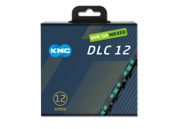 KMC DLC12 Велосипедная Цепь 12V 126S Waxed - Черный/Небесно-Голубой