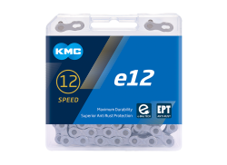 KMC E12 Catena Bici 12V 1 1/128 130S - Argento