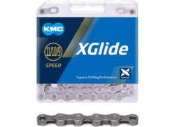 KMC X-Glide Cues Ketting 9/10/11V 126 Schakels - Grijs