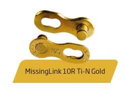 KMC X10 10R Ti-N 10S Missinglink 11/128" - Ouro (2)