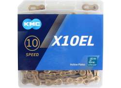 KMC X10EL Ti Cykelkæde 10H 11/128" 114 Links - Guld