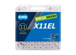 KMC X11EL Bicycle Chain 1/2\" x 11/128\" 11S 118 Links - Si