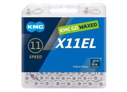 KMC X11EL Bicycle Chain 1/2\" x 11/128\" 11S 118 Links - Si