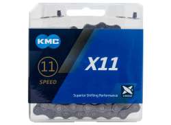 KMC X11R Catena Bici 11/128" 11V 114 Raccordo - Grigio