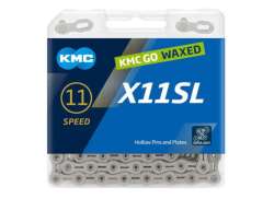 KMC X11SL Řetěz Na Kolo 1/2&quot; x 11/128&quot; 11R 118 Čl&aacute;nky - Stř&iacute;brn&aacute;