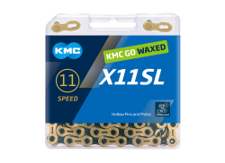 KMC X11SL Waxed Polkupyörän Ketju 11S 11/128" 118S - Kulta/Musta