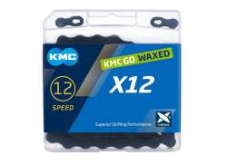 KMC X12 Catena Bici 12V 126 Raccordo - Nero