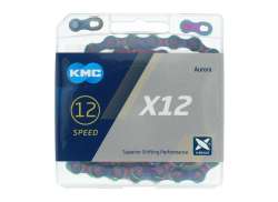 KMC X12 자전거 체인 12V 11/128&quot; 126 링크 - Aurora