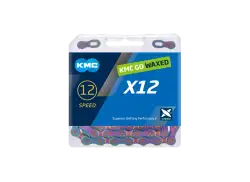 KMC X12 自転車 チェーン Waxed 12V 1/8" 126S - ブルー