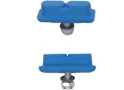 KoolStop Composite Continental Roscado Pastilhas De Trav&atilde;o - Azul