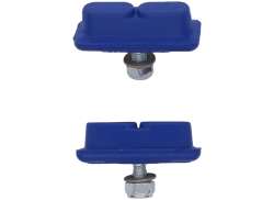 KoolStop Composite Continental Roscado Pastilhas De Trav&atilde;o - Azul