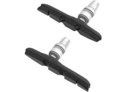 Koolstop Thinline Резьбовой Тормозные Колодки V-Тормоз - Черный/Серебряный