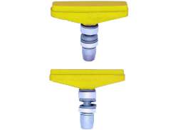 KoolStop Tuff Composite Roscado Pastilhas De Trav&atilde;o - Amarelo