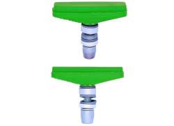 KoolStop Tuff Composite Roscado Pastilhas De Trav&atilde;o - Verde