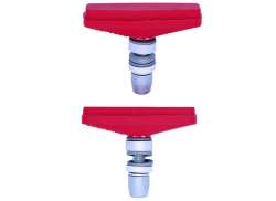 KoolStop Tuff Composite Roscado Pastilhas De Trav&atilde;o - Vermelho