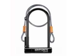 Kryptonite Beugelslot + Kabel Keeper 12STD 120cm - Zwart