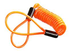 Kryptonite Kabel F&ouml;r. Skivbromsl&aring;s - Orange