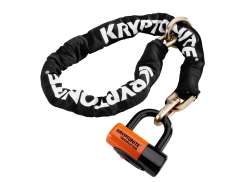 Kryptonite New York Cinch Kroužek Řetězov&yacute; Z&aacute;mek 130cm - Čern&aacute;