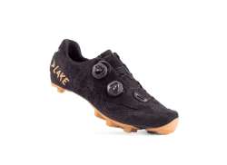 Lake MX238 Gravel Fietsschoenen Zwart Suede/Goud