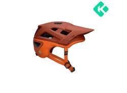 Lazer Jackal Kineticore Kask Rowerowy Mat Czerwony/Pomaranczowy - L 58-61