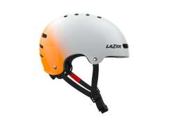 Lazer One+ Cycling Helmet Silver/Orange - M 55-59 cm