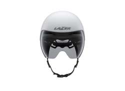 Lazer Victor KinetiCore Fahrradhelm White/Silver