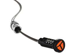 Lenklock Kabellås Code 70cm 3mm - Sort