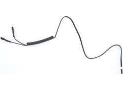 Lichtkabel 2-N&uacute;cleos Con Enchufe 40cm Spiraalgedraaid - Negro