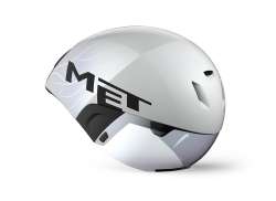 M E T Codatronca Kask Rowerowy Bialy/Srebrny - L 58-61 cm